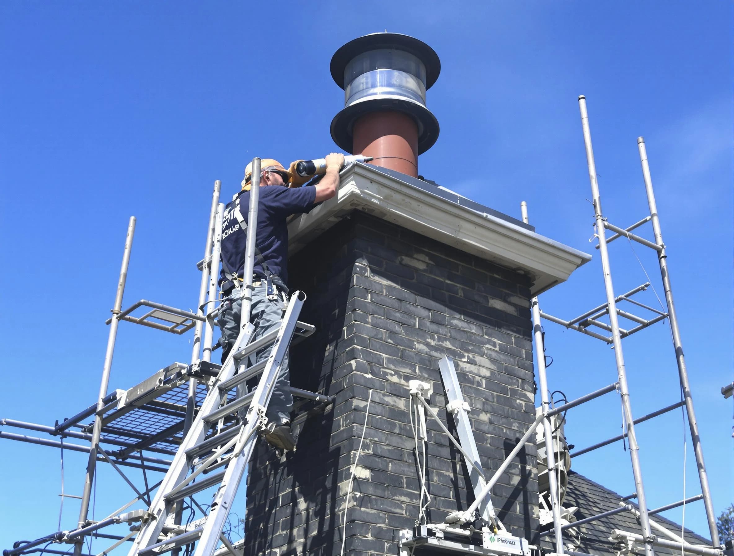 Sturdy chimney crown finished by Plainfield Chimney Sweep in Plainfield, NJ