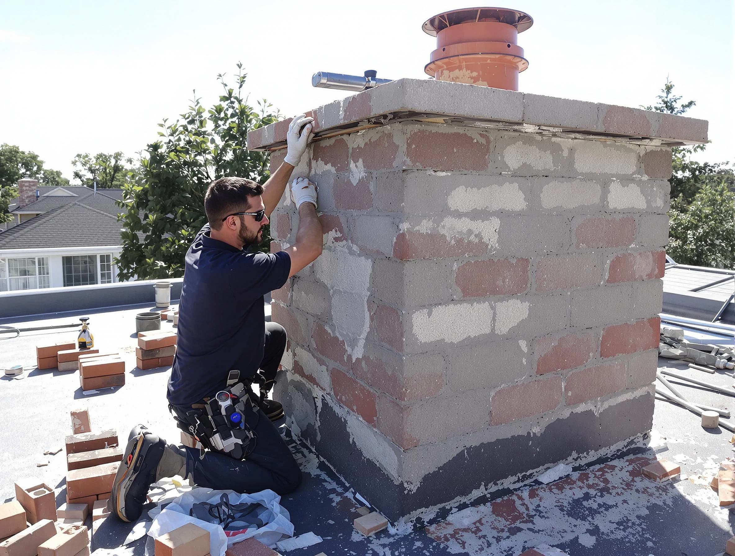 Advanced chimney repair process by Plainfield Chimney Sweep in Plainfield, NJ