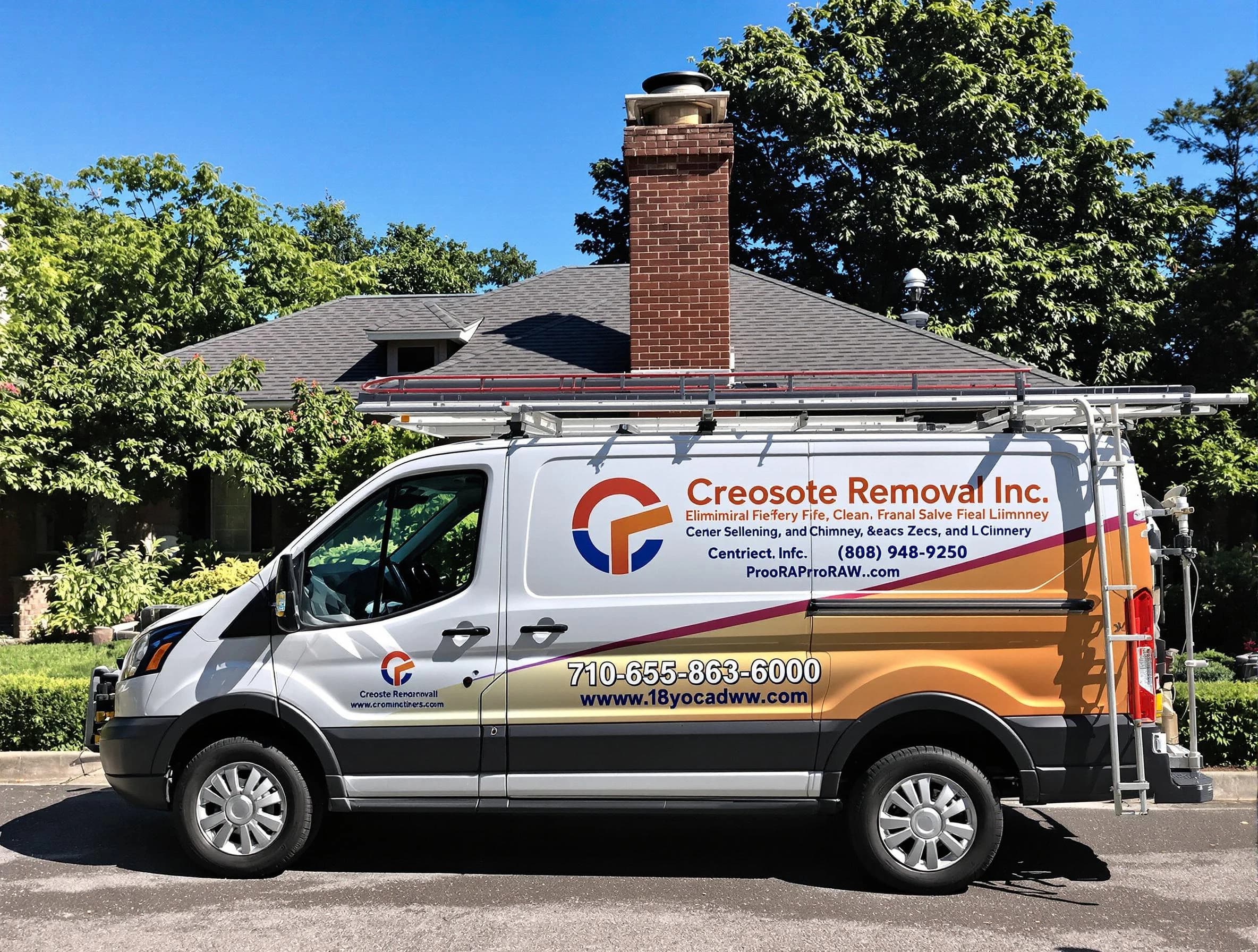 Plainfield Chimney Sweep technician removing creosote safely in Plainfield, NJ